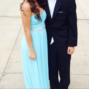 Tiffany blue prom dress